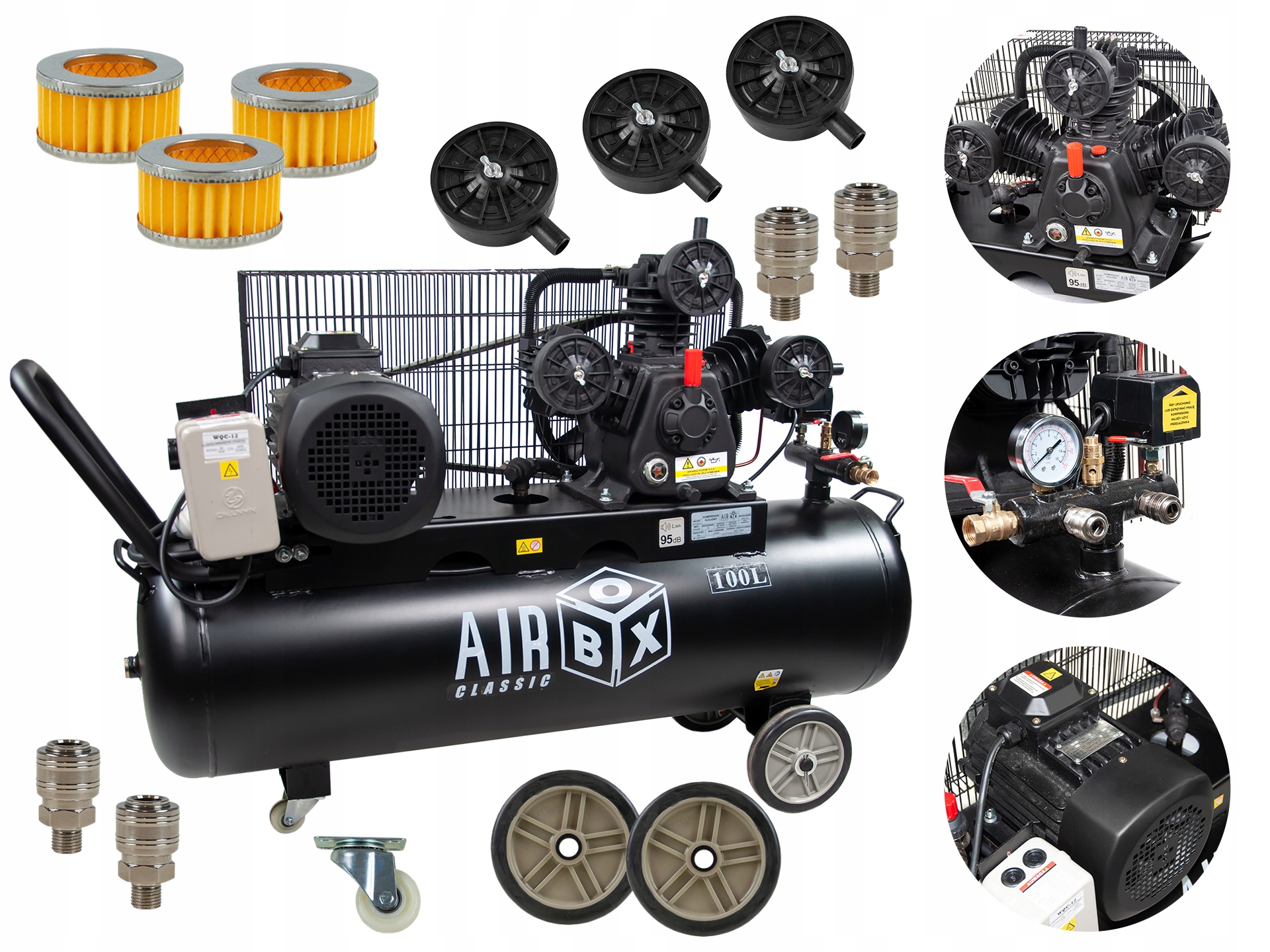 Airbox AB100F/10 olejový kompresor 100 l 10 bar
